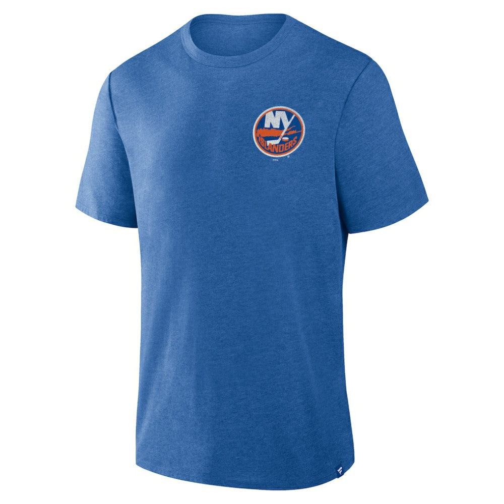 NHL Heather Royal New York Islanders Fanatics Fan Lanes Tri-Blend T-Shirt