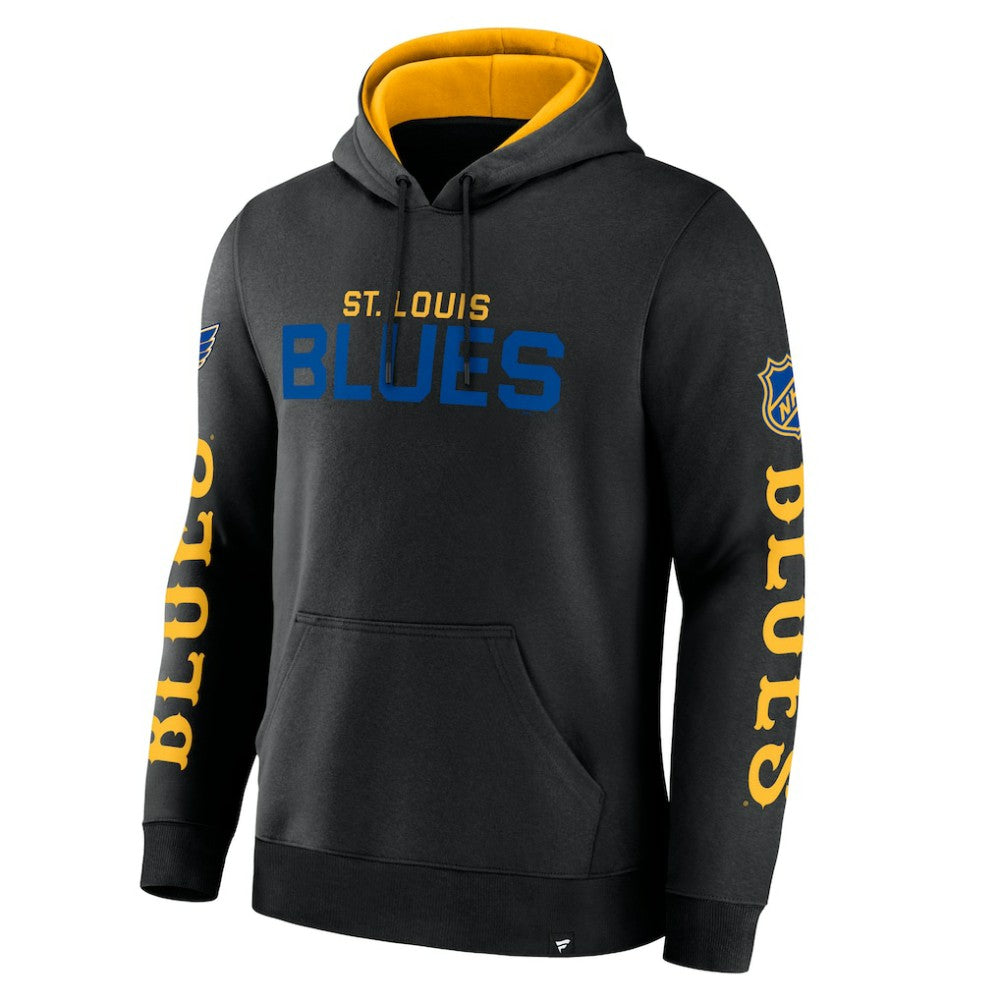 NHL Black St. Louis Blues Fanatics Big City Legacy Fleece Pullover Hoodie