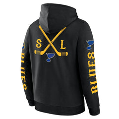 NHL Black St. Louis Blues Fanatics Big City Legacy Fleece Pullover Hoodie