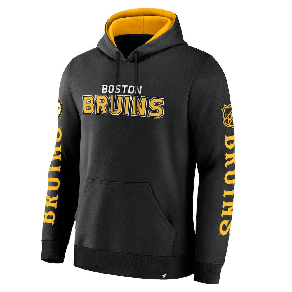 NHL Black Boston Bruins Fanatics Big City Legacy Fleece Pullover Hoodie