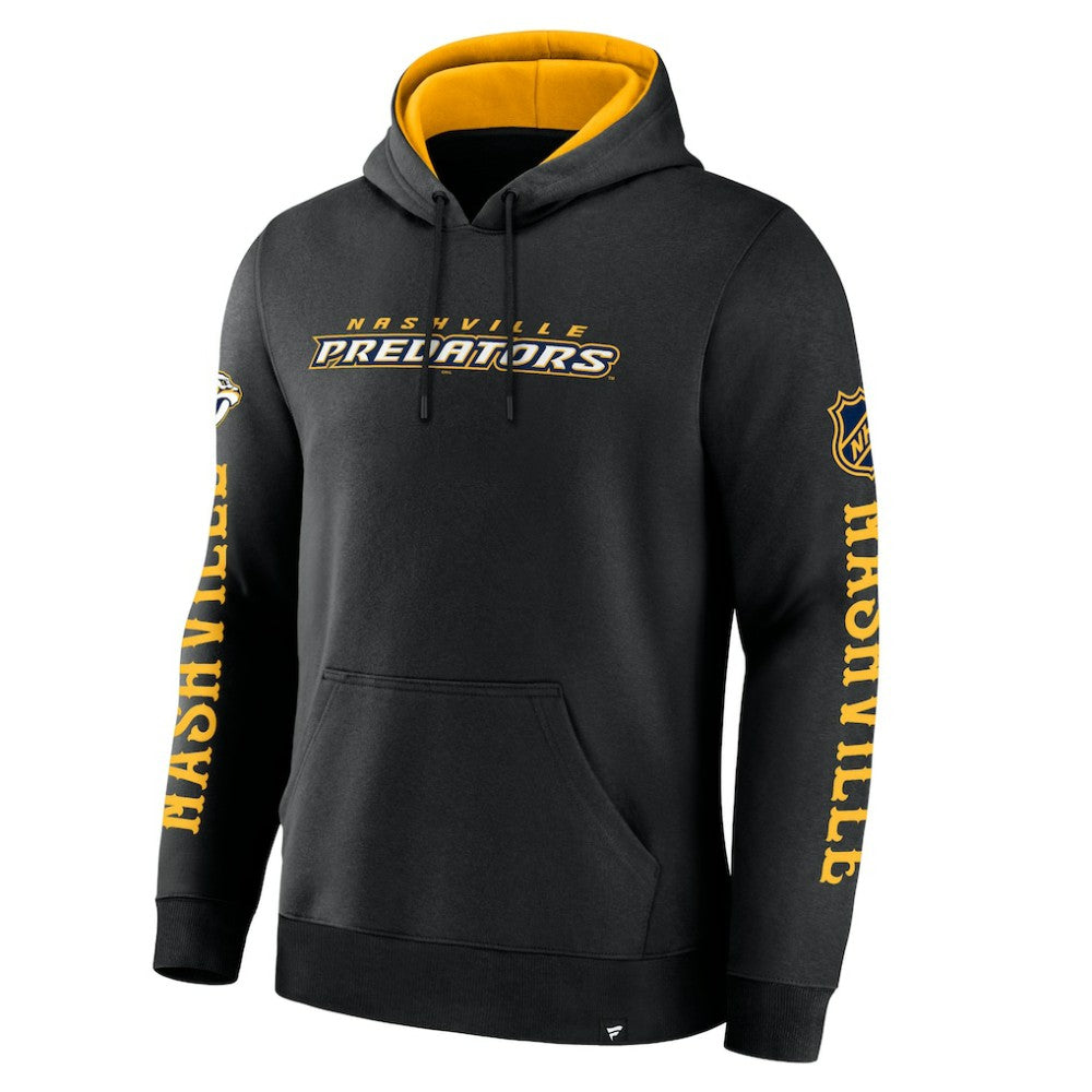 NHL Black Nashville Predators Fanatics Big City Legacy Fleece Pullover Hoodie