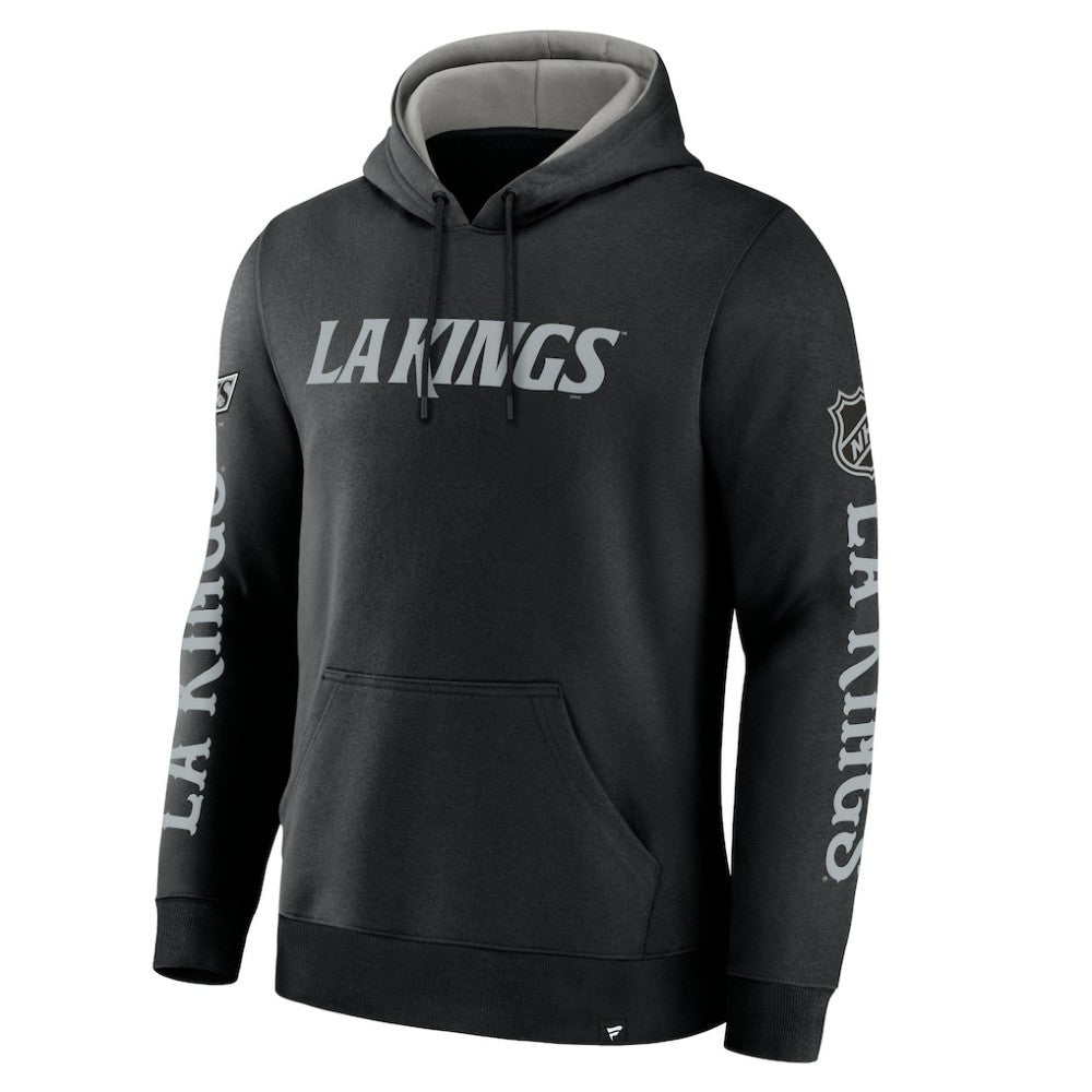 NHL Black Los Angeles Kings Fanatics Big City Legacy Fleece Pullover Hoodie