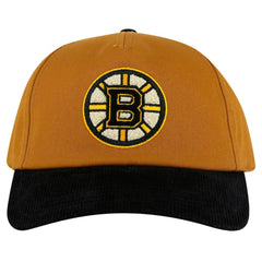 NHL Tan/Black Boston Bruins American Needle Burnett Adjustable Hat