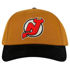 NHL Tan/Black New Jersey Devils American Needle Burnett Adjustable Hat