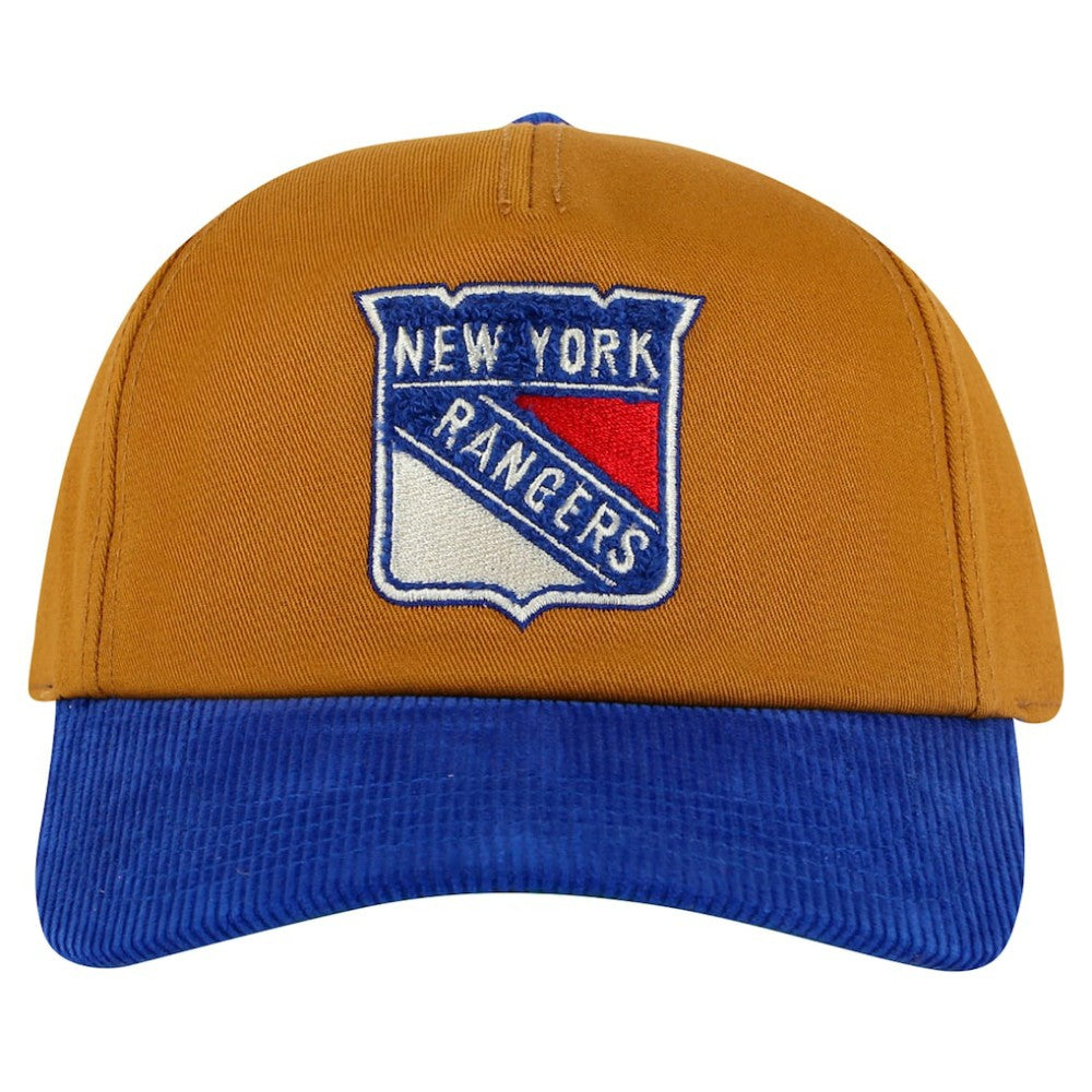 NHL Tan/Blue New York Rangers American Needle Burnett Adjustable Hat