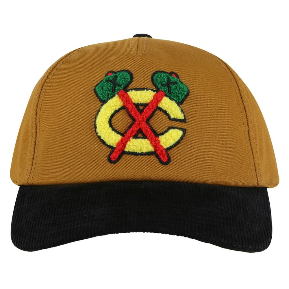 NHL Tan/Black Chicago Blackhawks American Needle Burnett Adjustable Hat