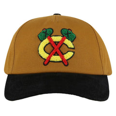 NHL Tan/Black Chicago Blackhawks American Needle Burnett Adjustable Hat