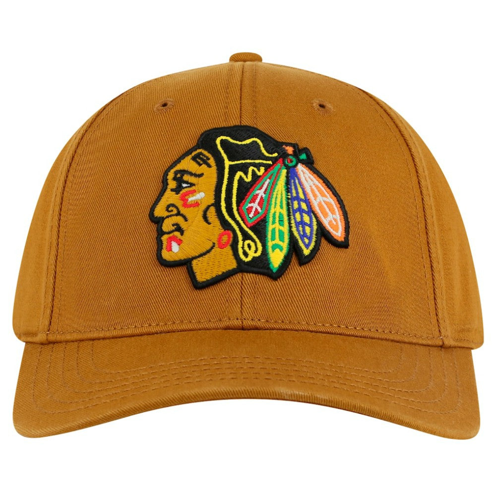 NHL Tan Chicago Blackhawks American Needle Hepcat Washed Twill Adjustable Hat
