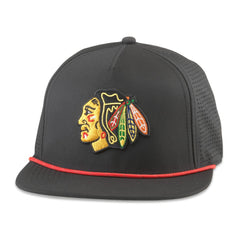 NHL Black Chicago Blackhawks American Needle Buxton Pro Tech Adjustable Hat
