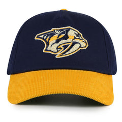 NHL Navy/Gold Nashville Predators American Needle Burnett Adjustable Hat