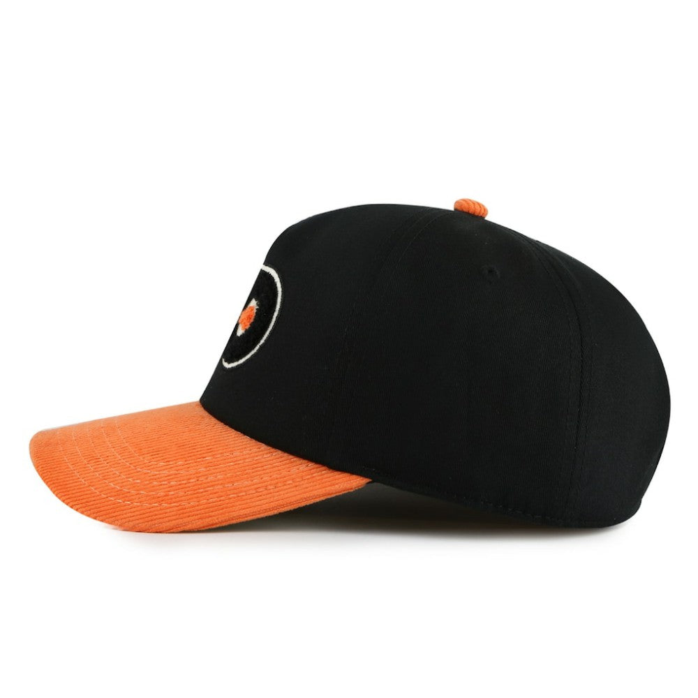 NHL Black/Orange Philadelphia Flyers American Needle Burnett Adjustable Hat