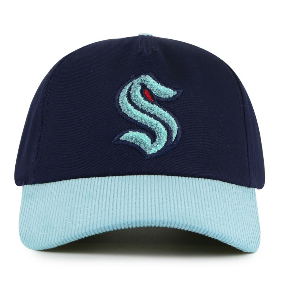 NHL Deep Sea Blue/Light Blue Seattle Kraken American Needle Burnett Adjustable Hat