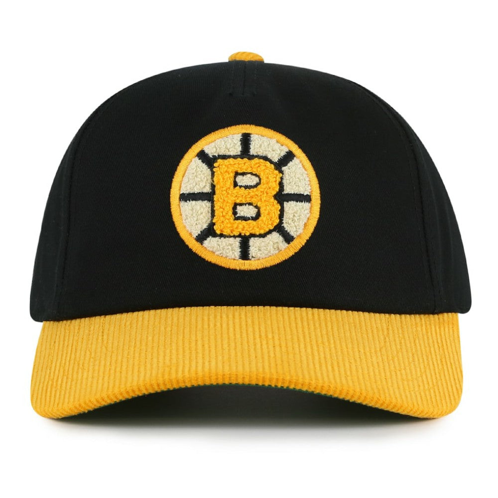 NHL Black/Gold Boston Bruins American Needle Burnett Adjustable Hat