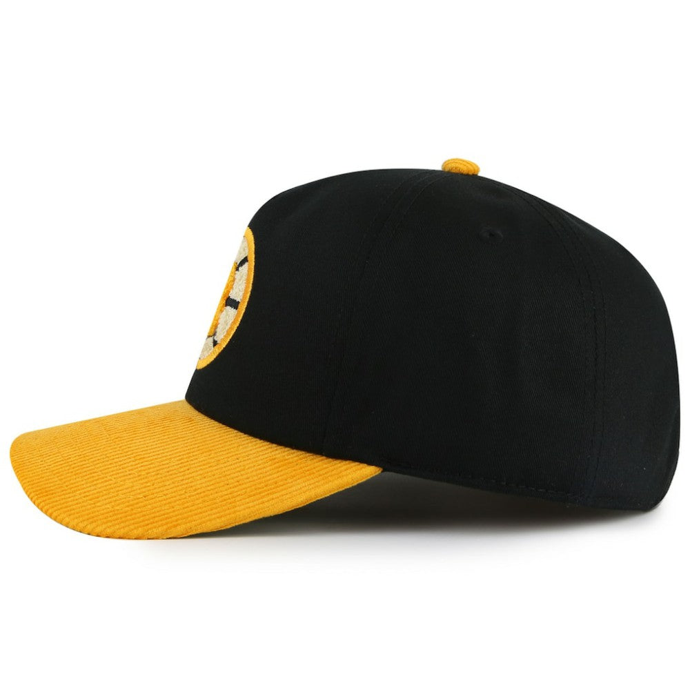 NHL Black/Gold Boston Bruins American Needle Burnett Adjustable Hat