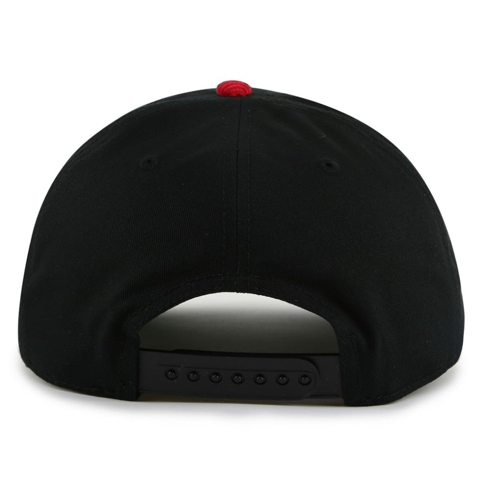 NHL Black/Red Detroit Red Wings American Needle Burnett Adjustable Hat