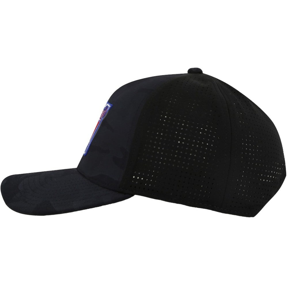 NHL Black New York Rangers American Needle Valin Camo Super Tech Vented Adjustable Hat