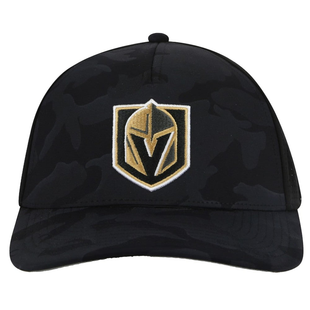NHL Black Vegas Golden Knights American Needle Valin Camo Super Tech Vented Adjustable Hat