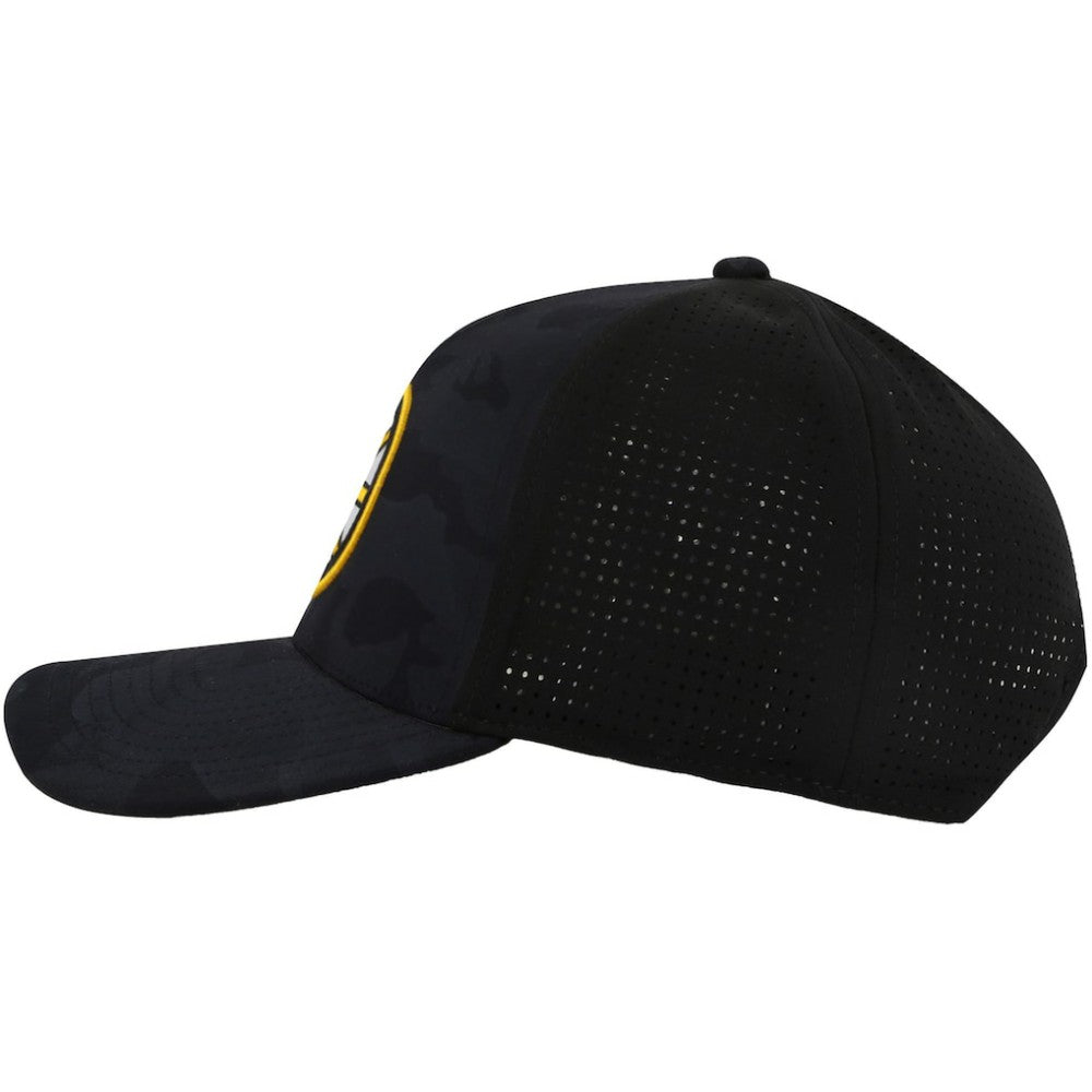 NHL Black Boston Bruins American Needle Valin Camo Super Tech Vented Adjustable Hat