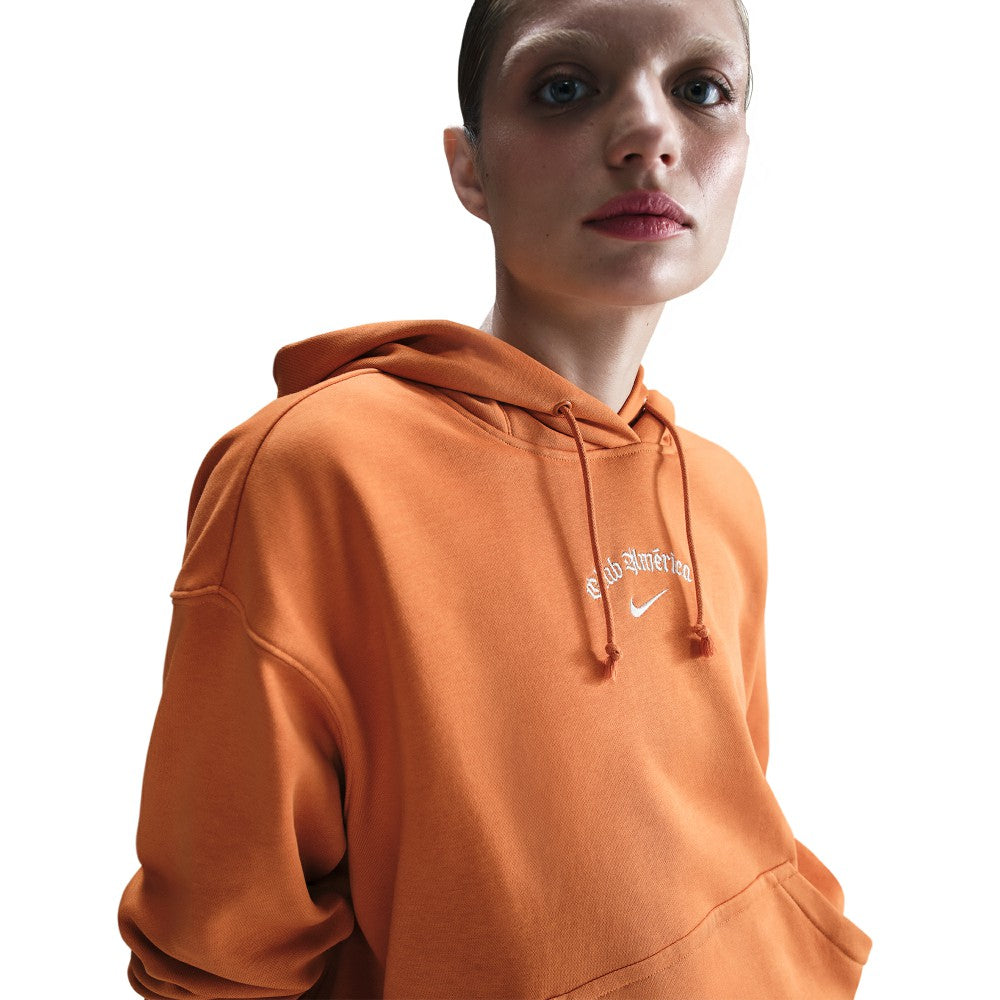 Club America Women's CA x CA Phoenix Fleece Pullover Hoodie - Nike Orange