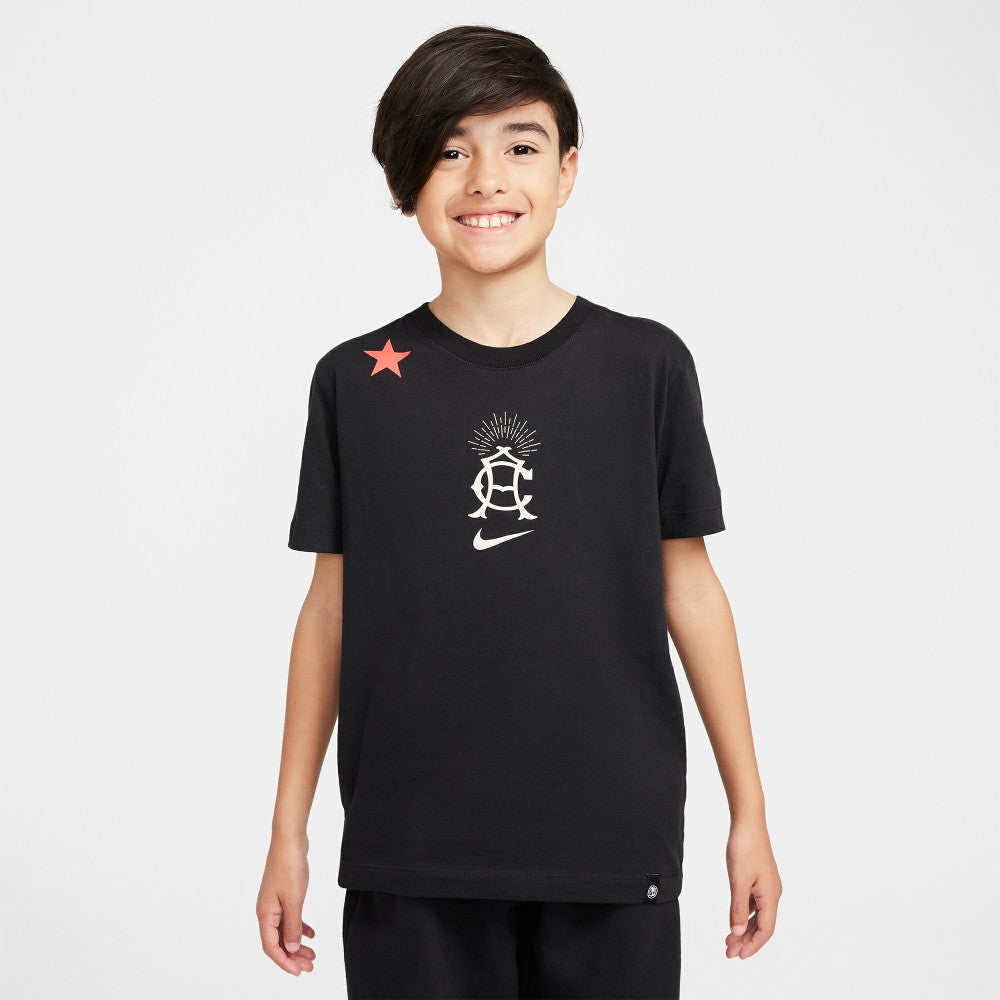 Club America Youth CA x CA Heritage T-Shirt - Nike Black