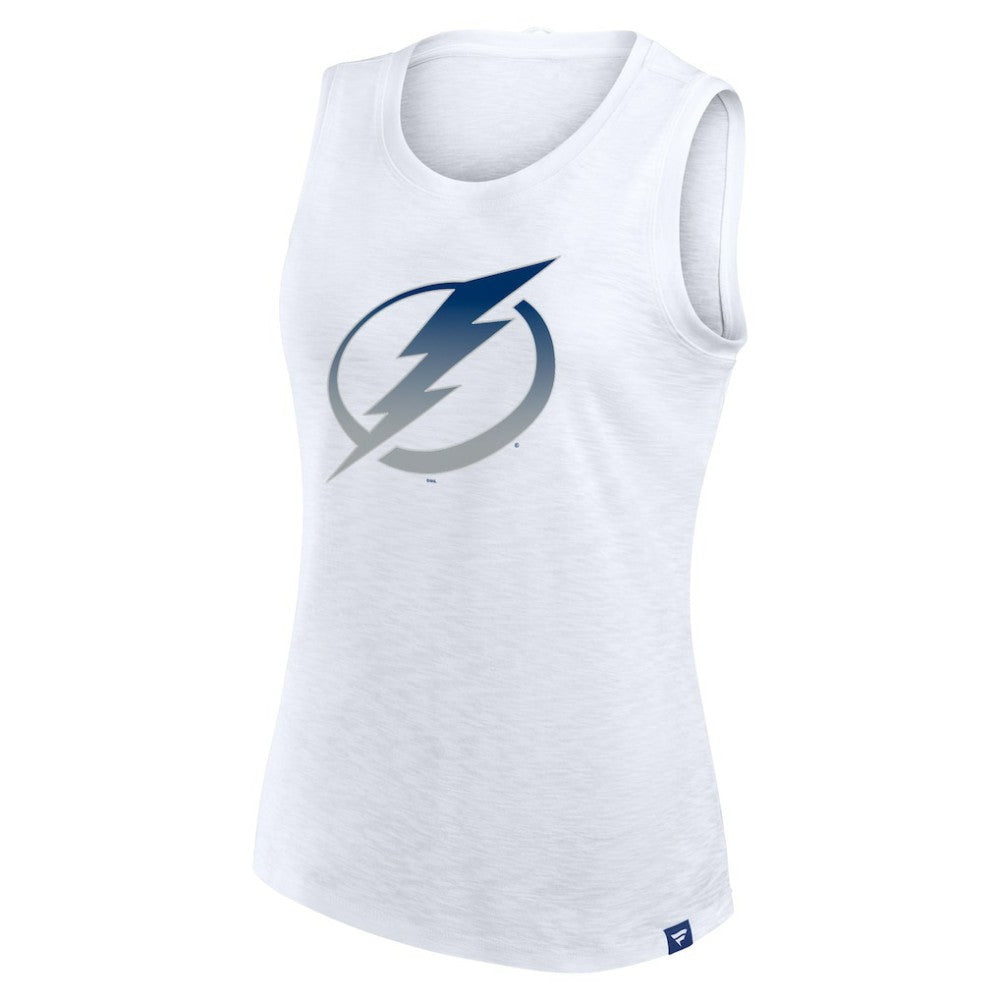 NHL White Tampa Bay Lightning Fanatics Women's Slub Tank Top