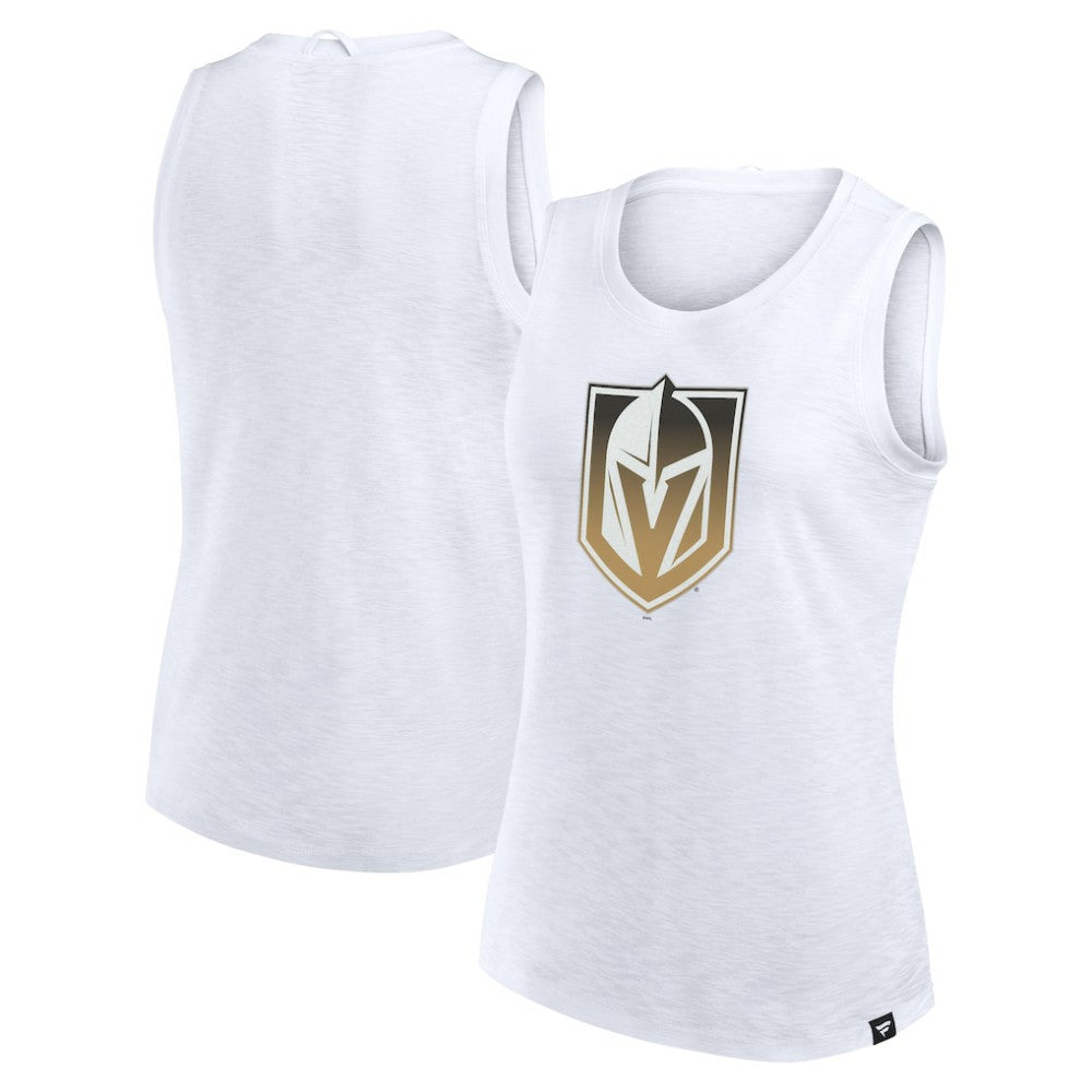 NHL White Vegas Golden Knights Fanatics Women's Slub Tank Top