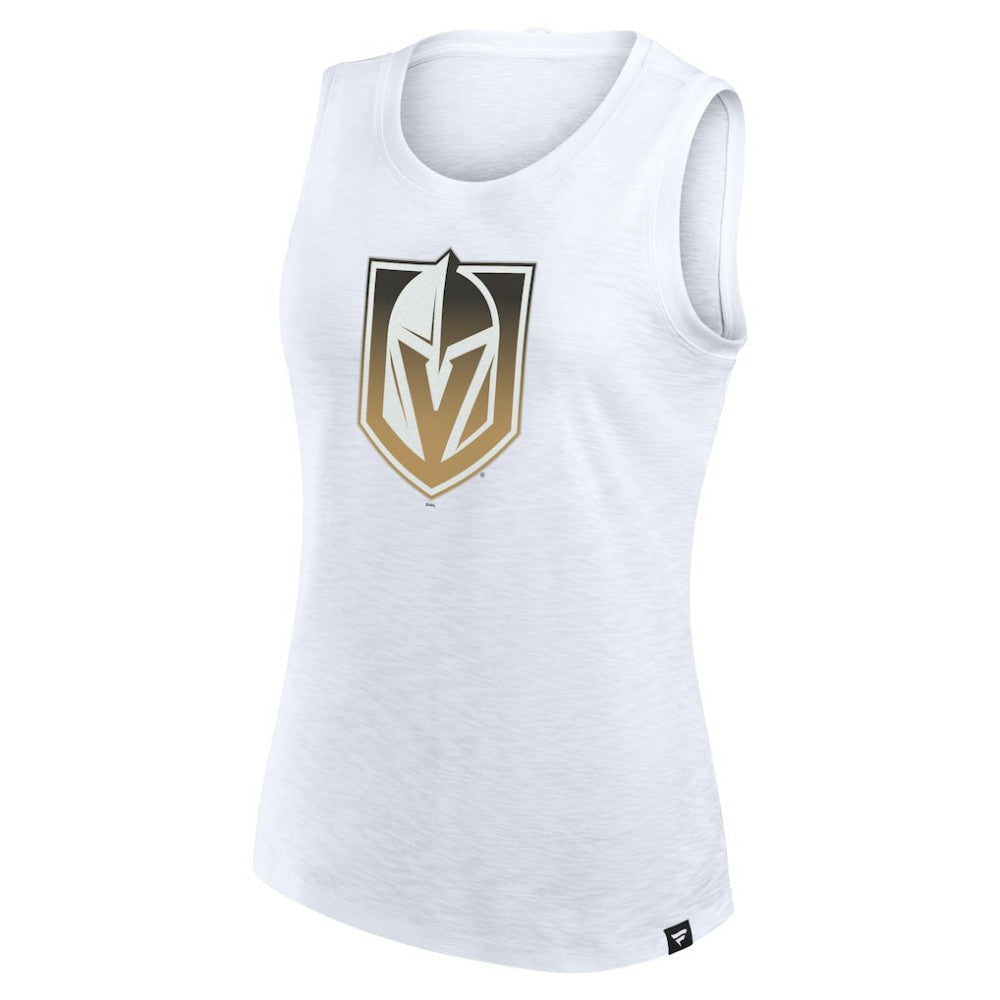 NHL White Vegas Golden Knights Fanatics Women's Slub Tank Top