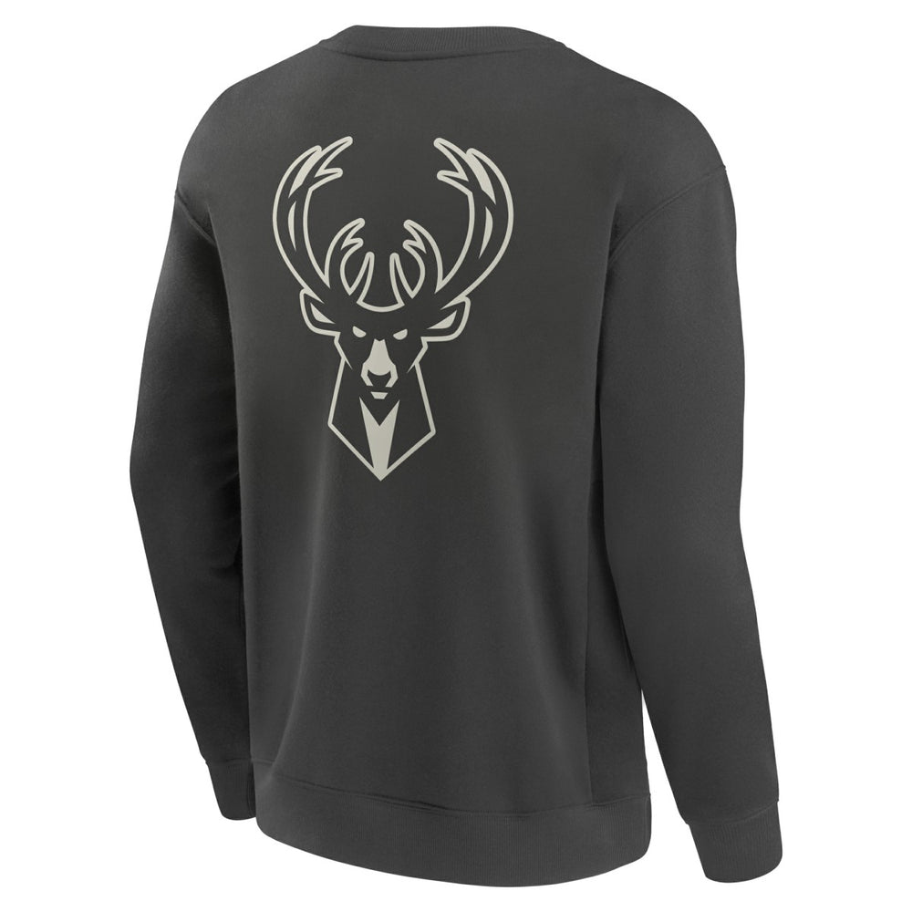 NBA Milwaukee Bucks Elements Future Ground Lettering Pullover Sweatshirt
