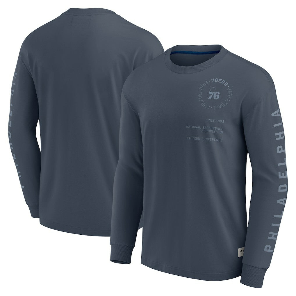 NBA Philadelphia 76ers Elements Future Ground Tonal Info Long Sleeve T-Shirt