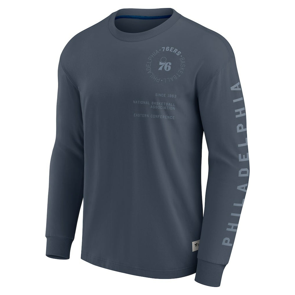 NBA Philadelphia 76ers Elements Future Ground Tonal Info Long Sleeve T-Shirt