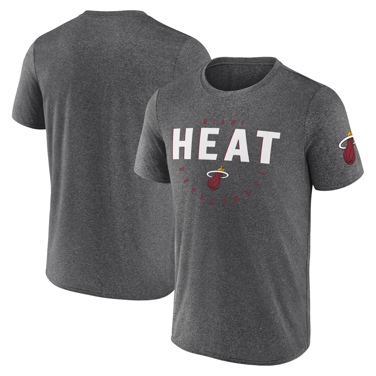 NBA Miami Heat Logo Athletic Block Practice Performance T-Shirt