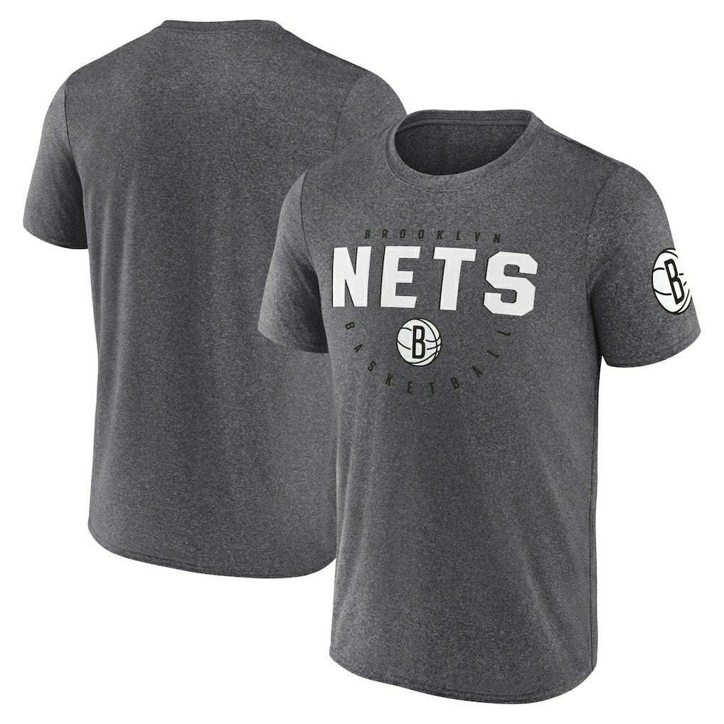 NBA Brooklyn Nets Logo Athletic Block Practice Performance T-Shirt