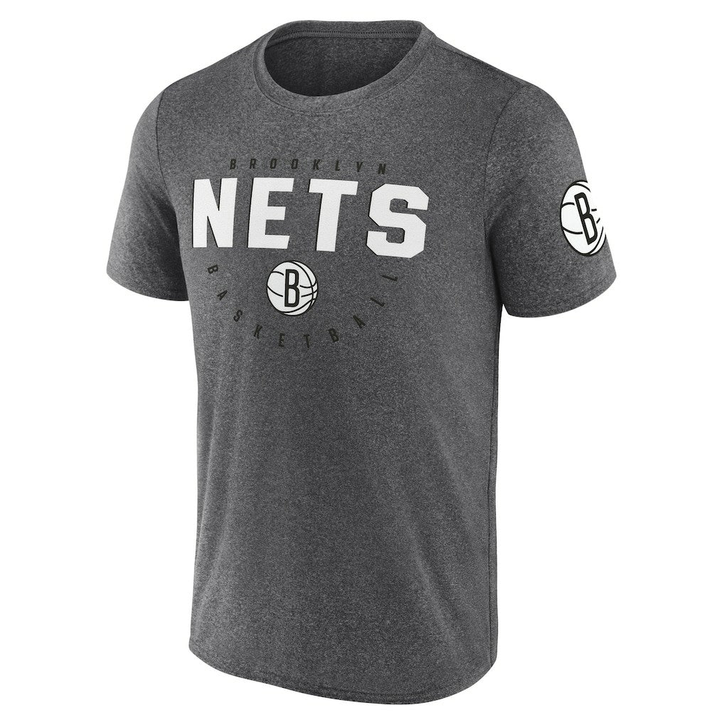 NBA Brooklyn Nets Logo Athletic Block Practice Performance T-Shirt