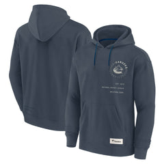 NHL Navy Vancouver Canucks Fanatics Future Ground Info Pullover Hoodie