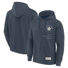 NHL Navy Toronto Maple Leafs Fanatics Future Ground Info Pullover Hoodie