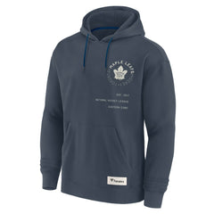NHL Navy Toronto Maple Leafs Fanatics Future Ground Info Pullover Hoodie