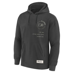 NHL Charcoal Philadelphia Flyers Fanatics Future Ground Info Pullover Hoodie