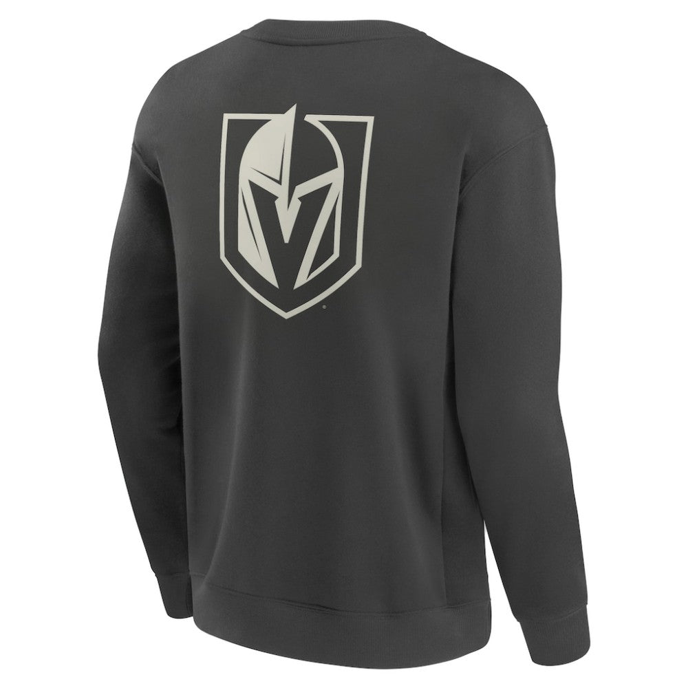 NHL Charcoal Vegas Golden Knights Fanatics Elements Future Ground Lettering Pullover Sweatshirt