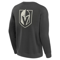 NHL Charcoal Vegas Golden Knights Fanatics Elements Future Ground Lettering Pullover Sweatshirt