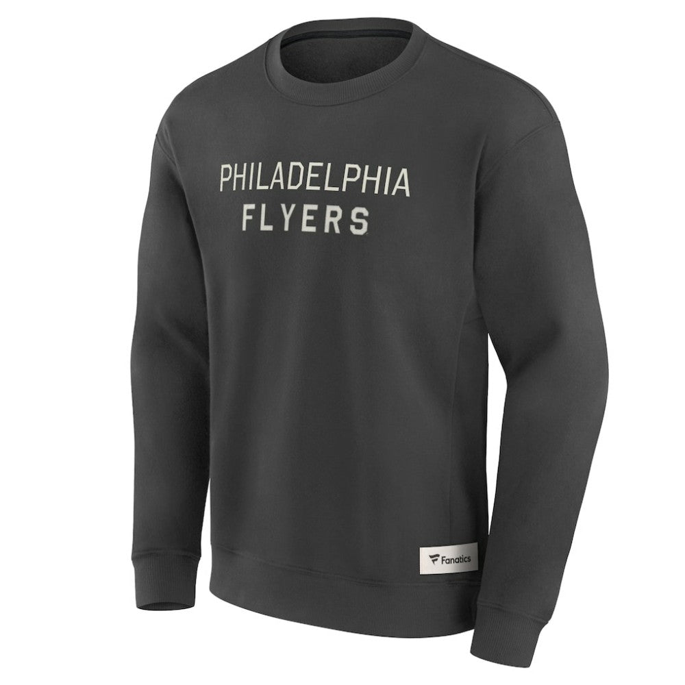 NHL Charcoal Philadelphia Flyers Fanatics Elements Future Ground Lettering Pullover Sweatshirt