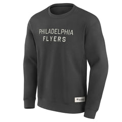 NHL Charcoal Philadelphia Flyers Fanatics Elements Future Ground Lettering Pullover Sweatshirt