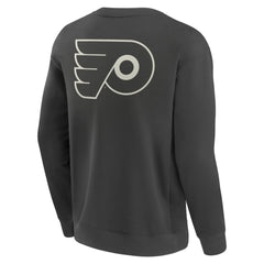 NHL Charcoal Philadelphia Flyers Fanatics Elements Future Ground Lettering Pullover Sweatshirt