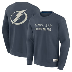 NHL Blue Tampa Bay Lightning Fanatics Elements Future Ground Lettering Pullover Sweatshirt