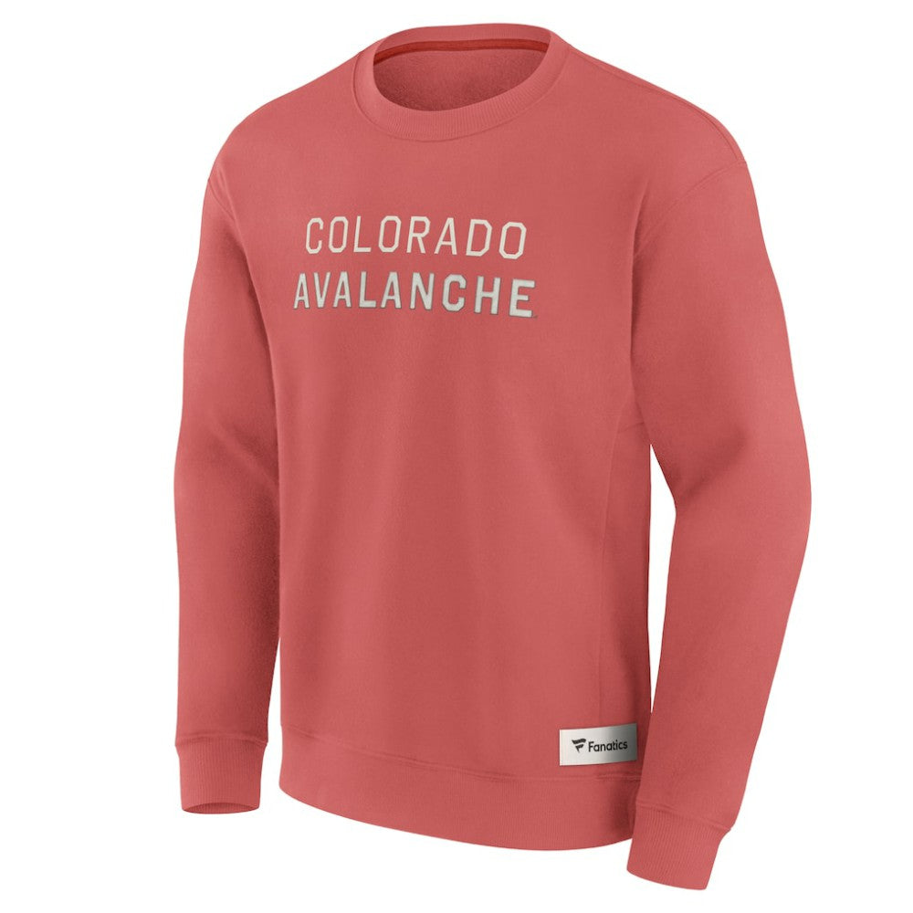 NHL Red Colorado Avalanche Fanatics Elements Future Ground Lettering Pullover Sweatshirt