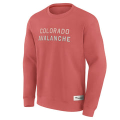 NHL Red Colorado Avalanche Fanatics Elements Future Ground Lettering Pullover Sweatshirt