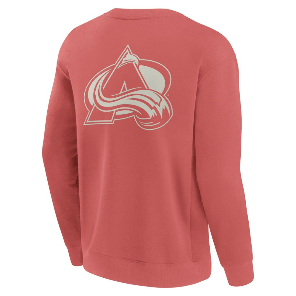 NHL Red Colorado Avalanche Fanatics Elements Future Ground Lettering Pullover Sweatshirt