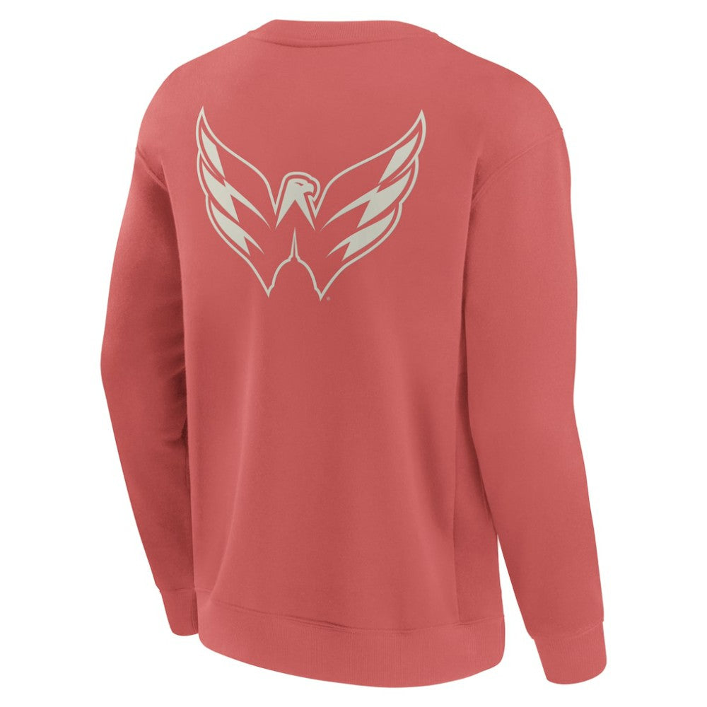 NHL Red Washington Capitals Fanatics Elements Future Ground Lettering Pullover Sweatshirt