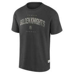 NHL Charcoal Vegas Golden Knights Fanatics Elements Weathered Tonal Future Ground T-Shirt