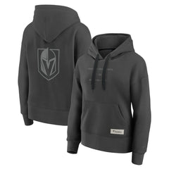 NHL Charcoal Vegas Golden Knights Fanatics Women's Elements Future Ground Subtle Tonal Pullover Hoodie
