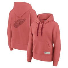 NHL Red Detroit Red Wings Fanatics Women's Elements Future Ground Subtle Tonal Pullover Hoodie